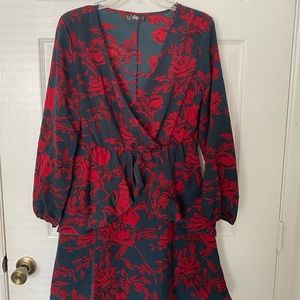 Floral dress (size L)
